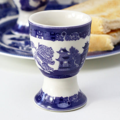 Set Of 6 Blue Willow Egg Cups
