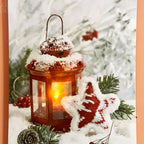 Weihnachtslaterne LED-Leinwand-Wandkunst