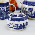 Blue Willow Sugar Pot With Lid