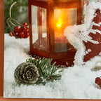 Weihnachtslaterne LED-Leinwand-Wandkunst