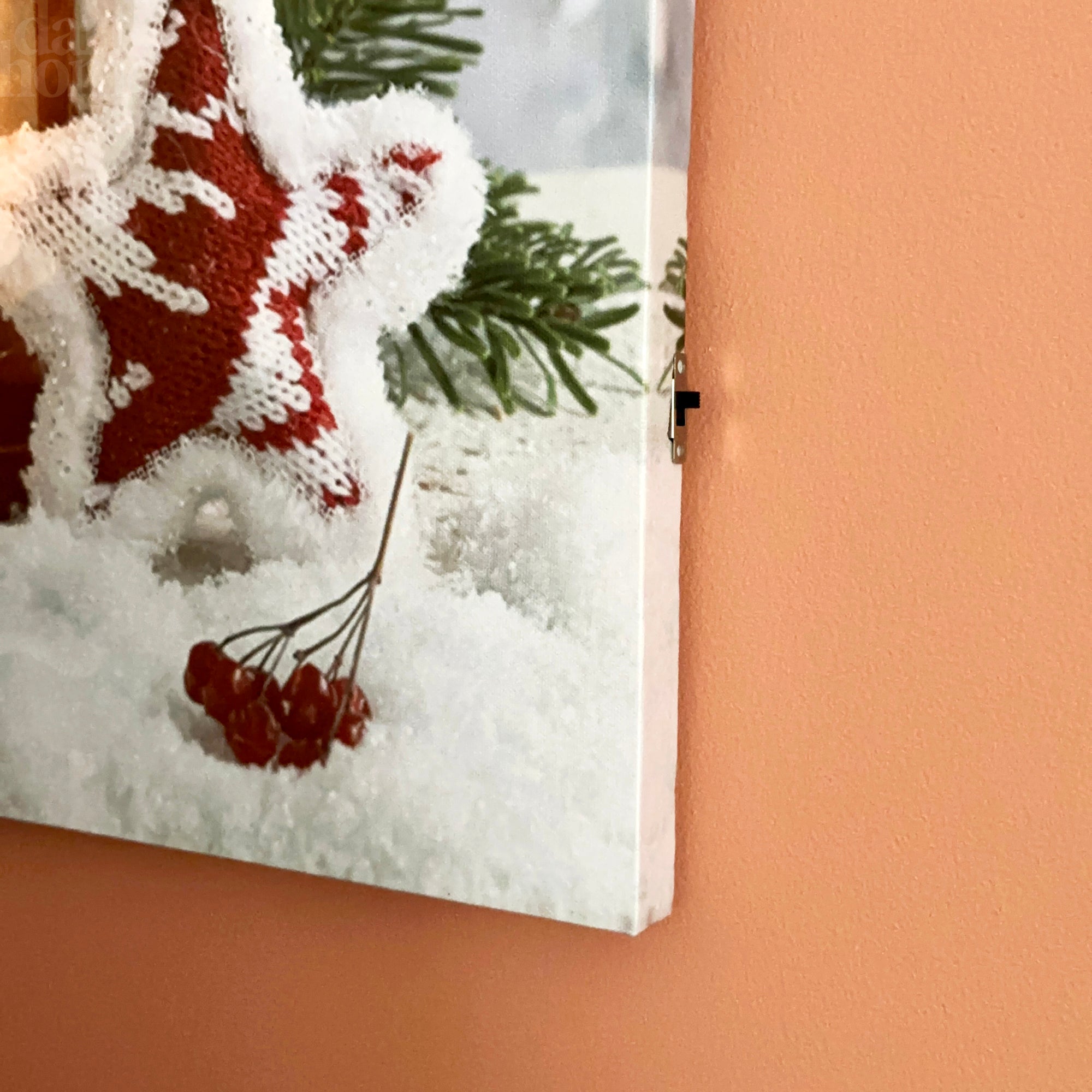 Weihnachtslaterne LED-Leinwand-Wandkunst