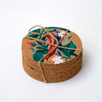 Set Of 4 Botanical Red Chilli Cork Placemats and Coasters