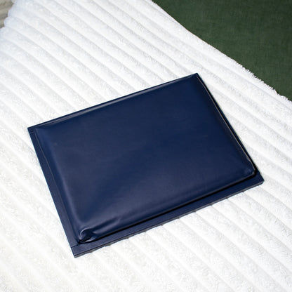 Blue Cornflower Faux Leather Cushioned Lap Tray