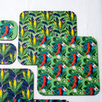 Set Of 4 Corn/Chilli Placemats & Coasters