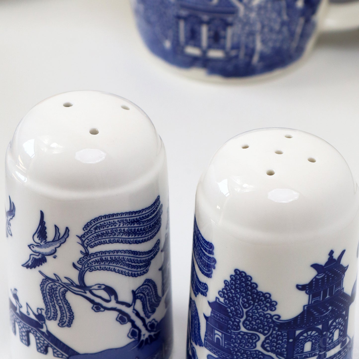 Blue Willow Salt And Pepper Shakers