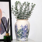 Blue Indigo Garden Traditional Vase