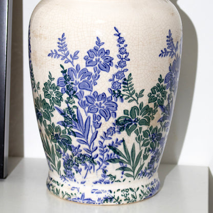 Blue Indigo Garden Traditional Vase