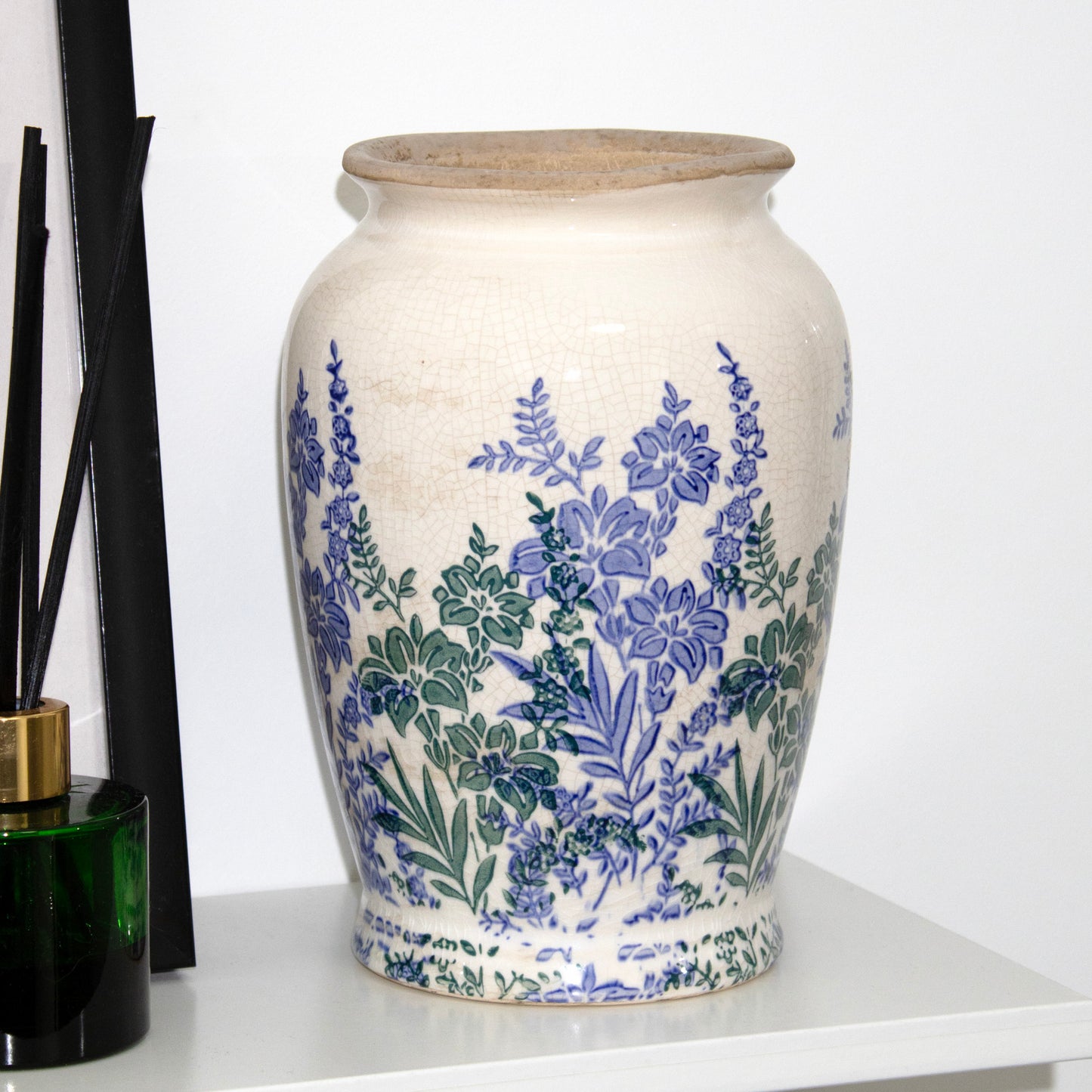 Blue Indigo Garden Traditional Vase