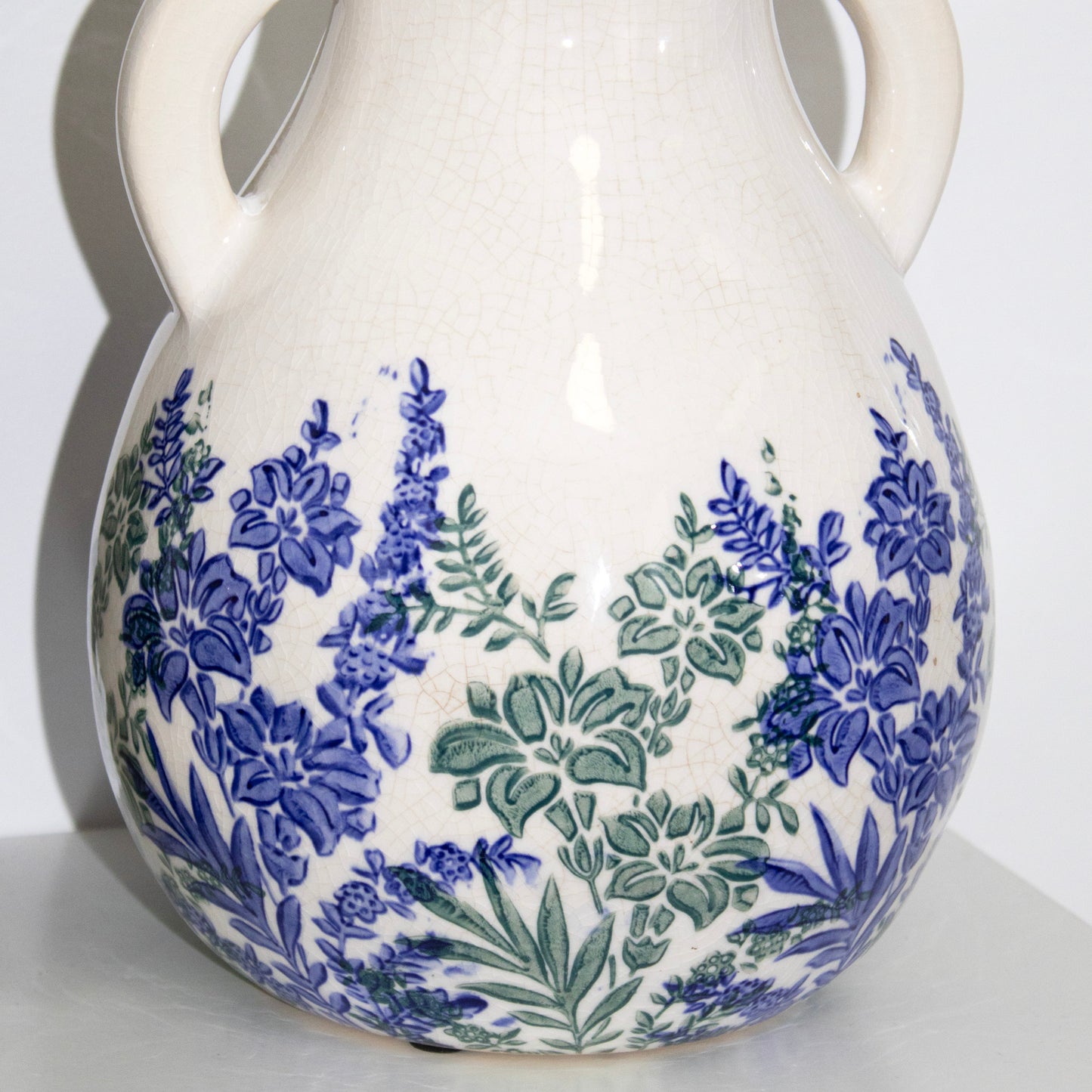 Blue Indigo Garden Handled Vase