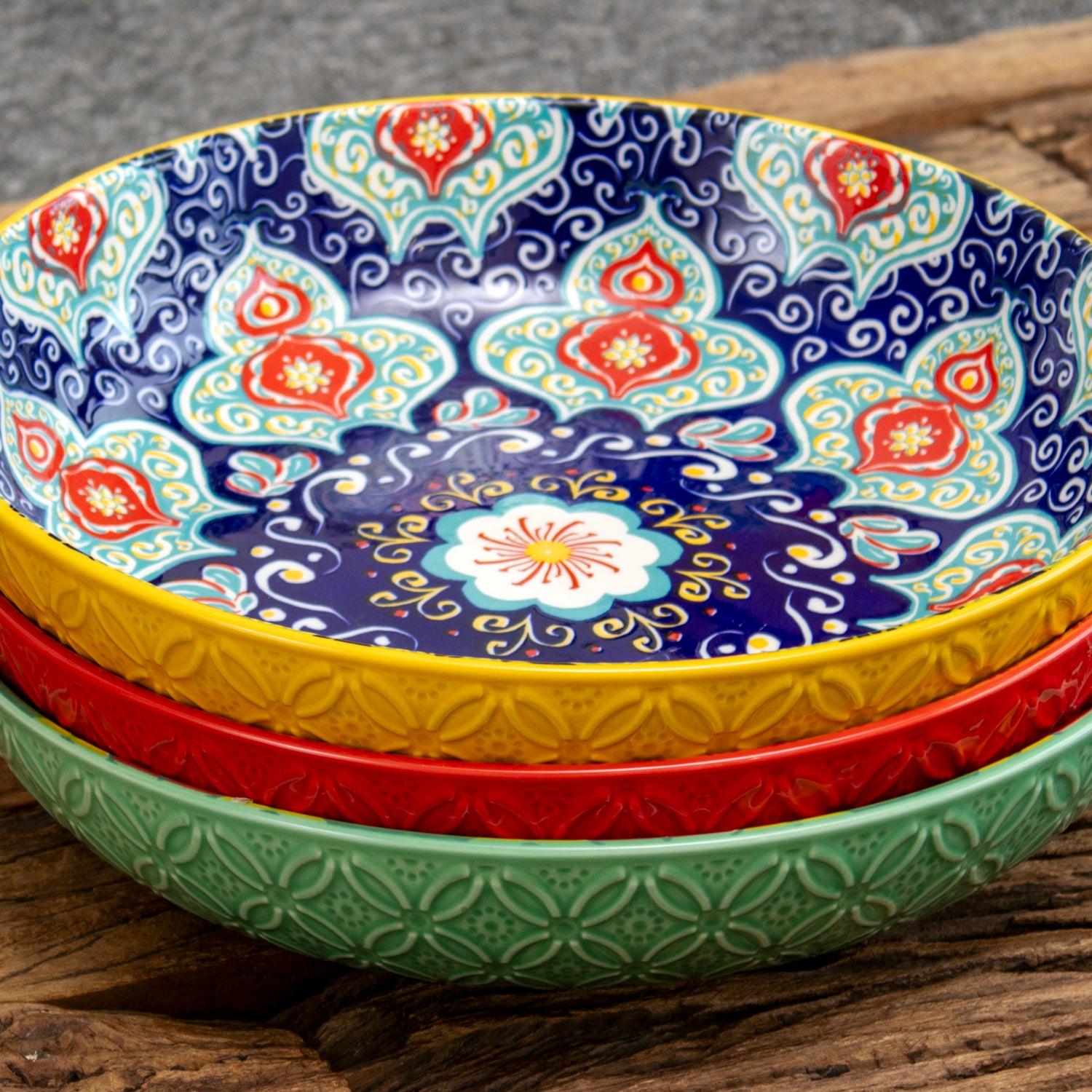 Set Of 3 Extra Large Tuscany Bowls