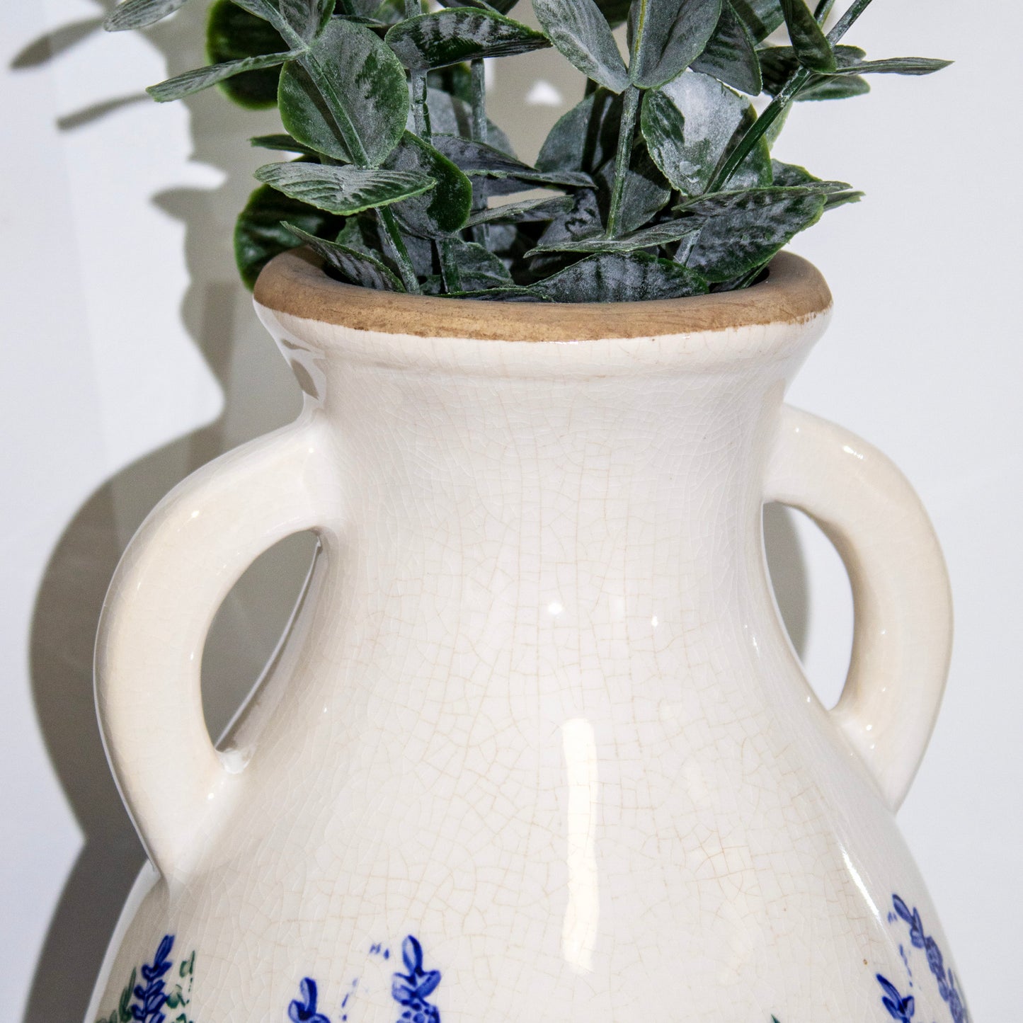 Blue Indigo Garden Handled Vase