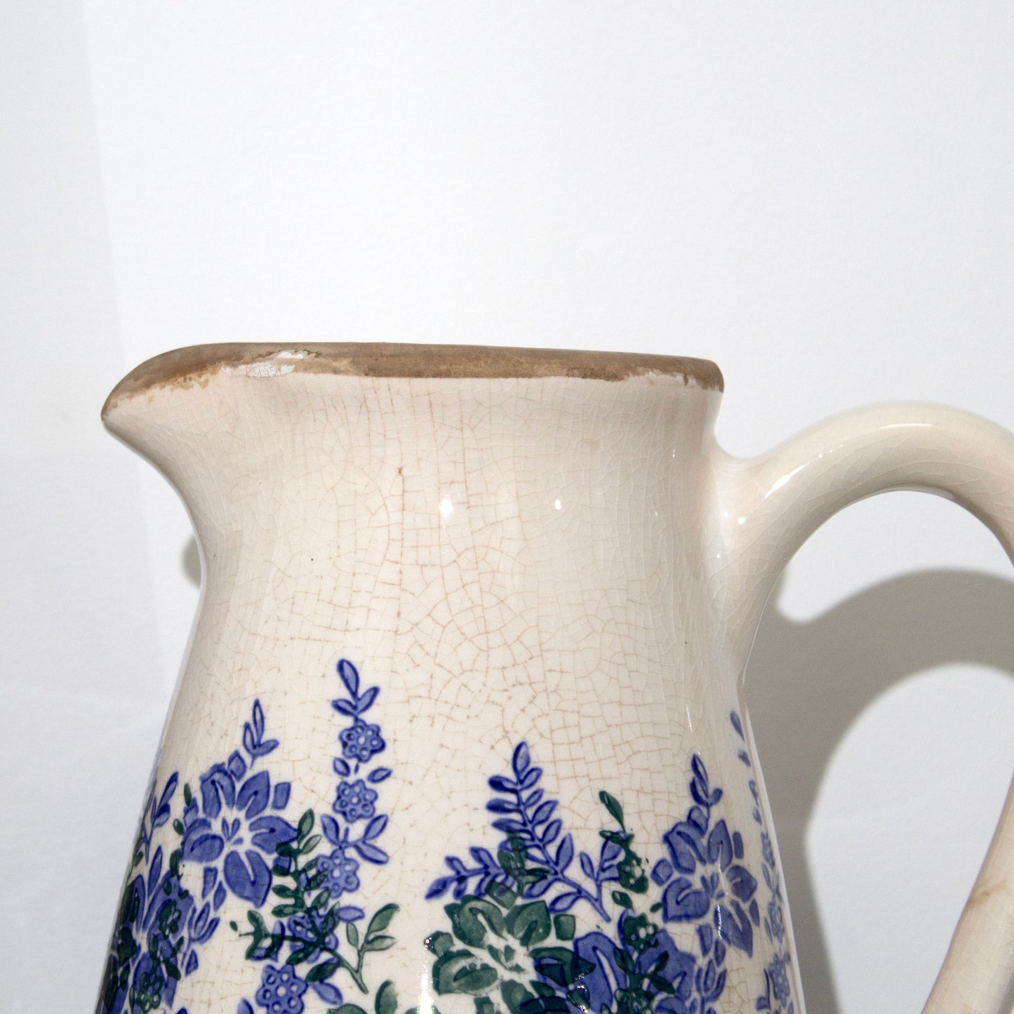 Blue Indigo Garden Pitcher Vase