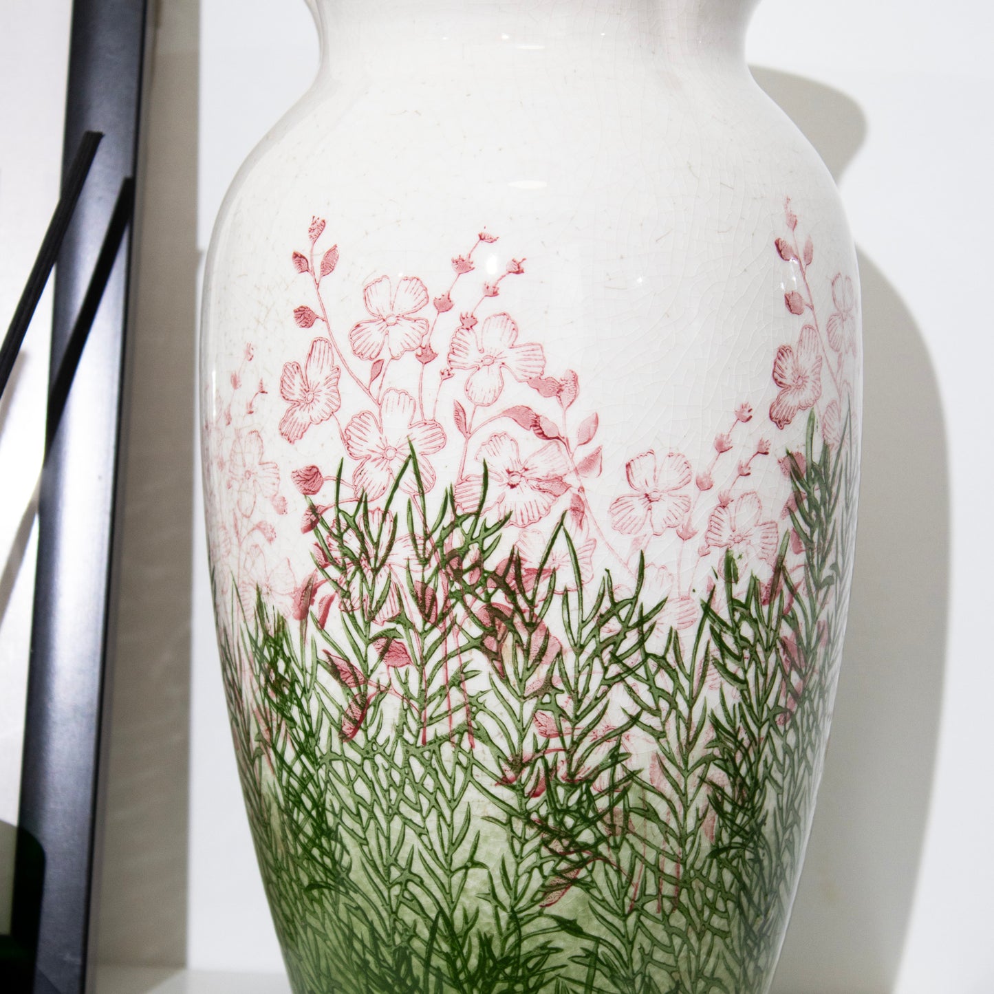 Pink Wildflower Garden Frilly Top Vase