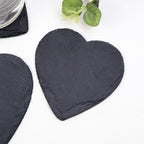 Set Of 8 Love Heart Slate Coasters