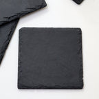 Set Of 8 Square Slate Coasters