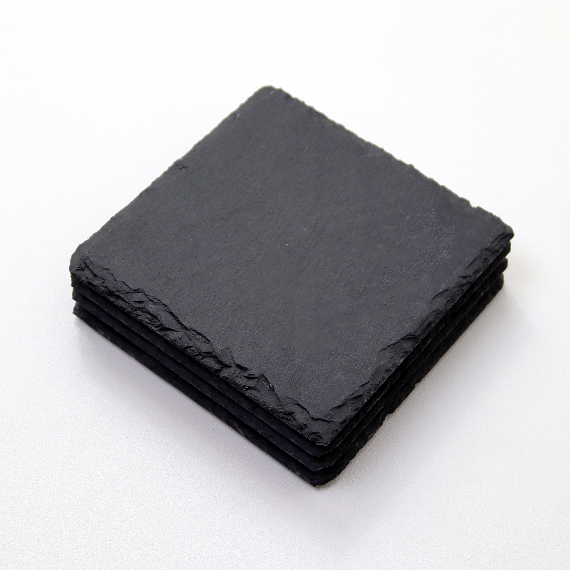Set Of 8 Square Slate Coasters