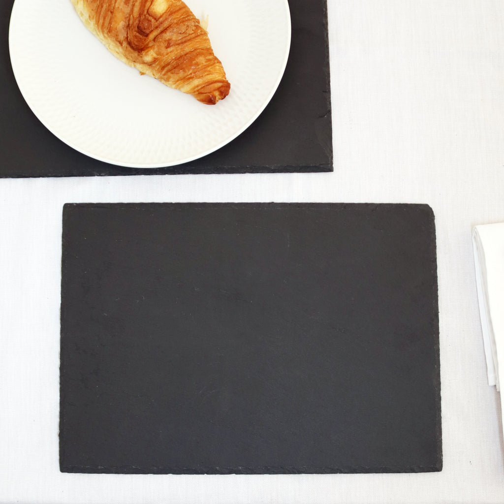 Set Of 4 Rectangular Slate Placemats