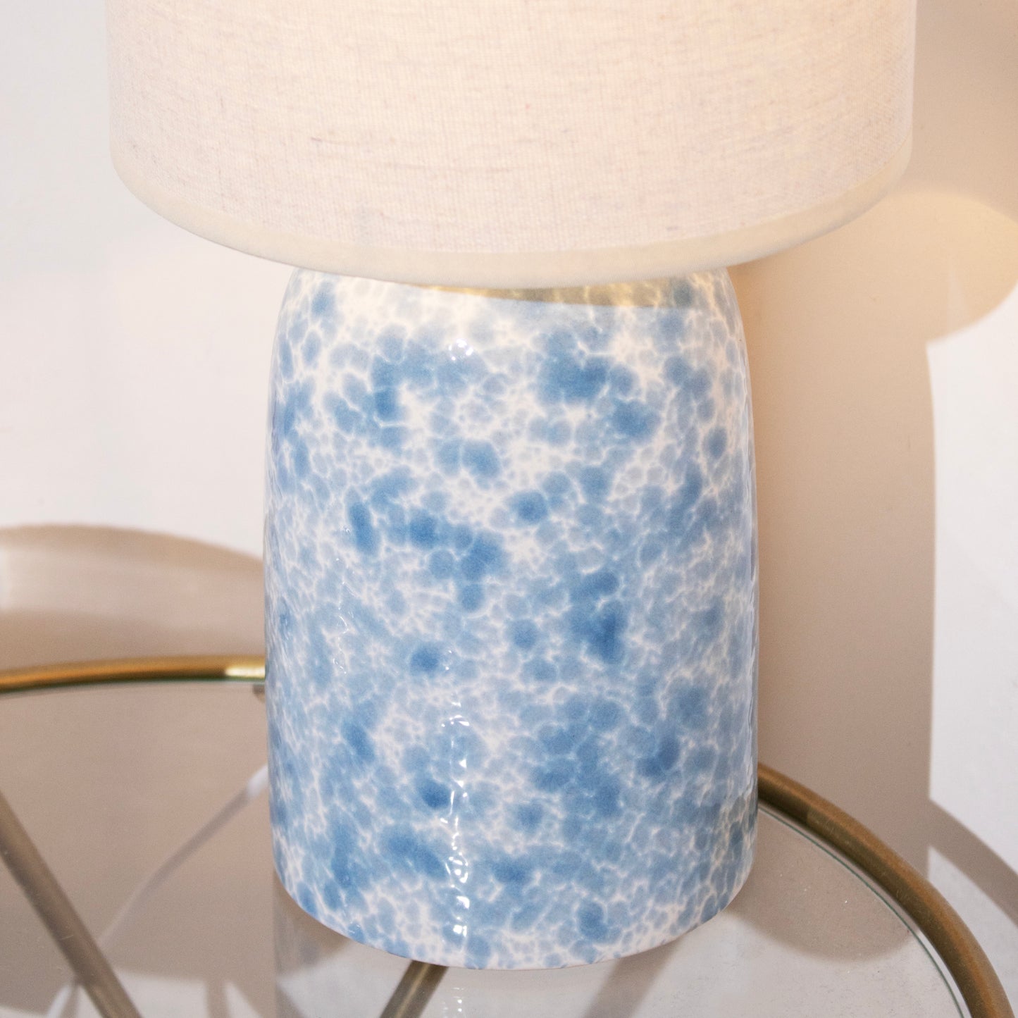 Blue Clouds Ceramic Glaze Table Lamp