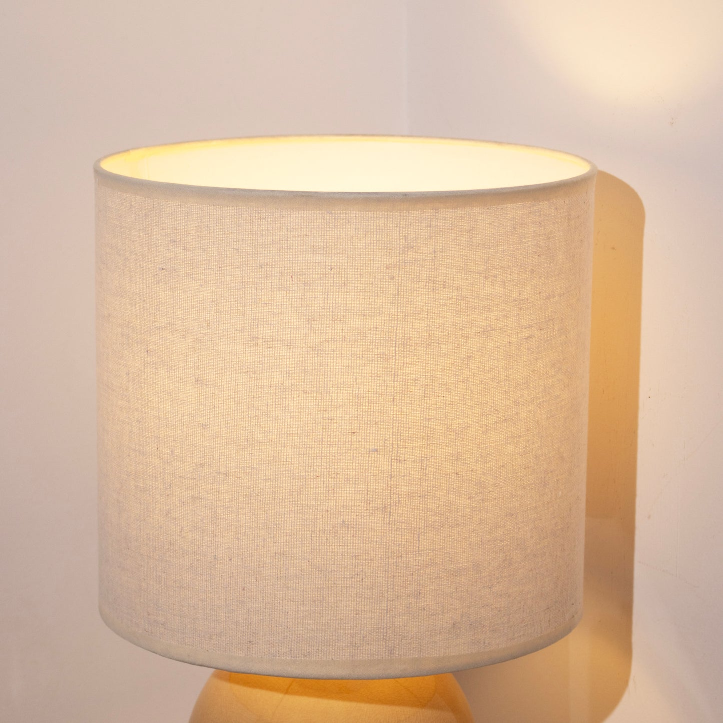 Brown Crackle Glaze Table Lamp