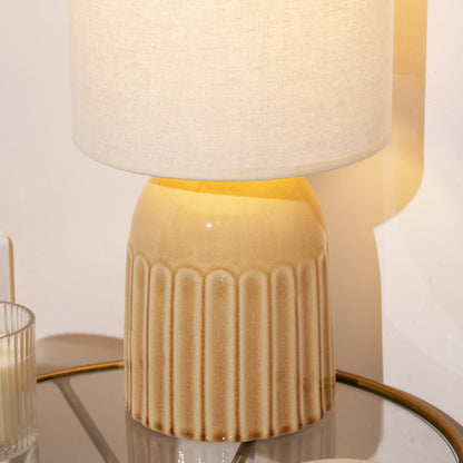 Brown Crackle Glaze Table Lamp