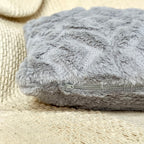 Grey Diamond Plush Cushion 50x30cm