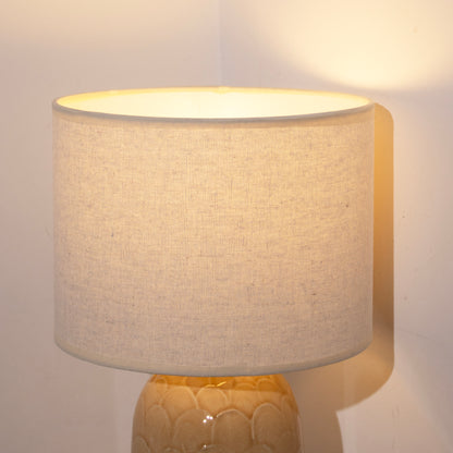 Brown Scale Crackle Glaze Table Lamp