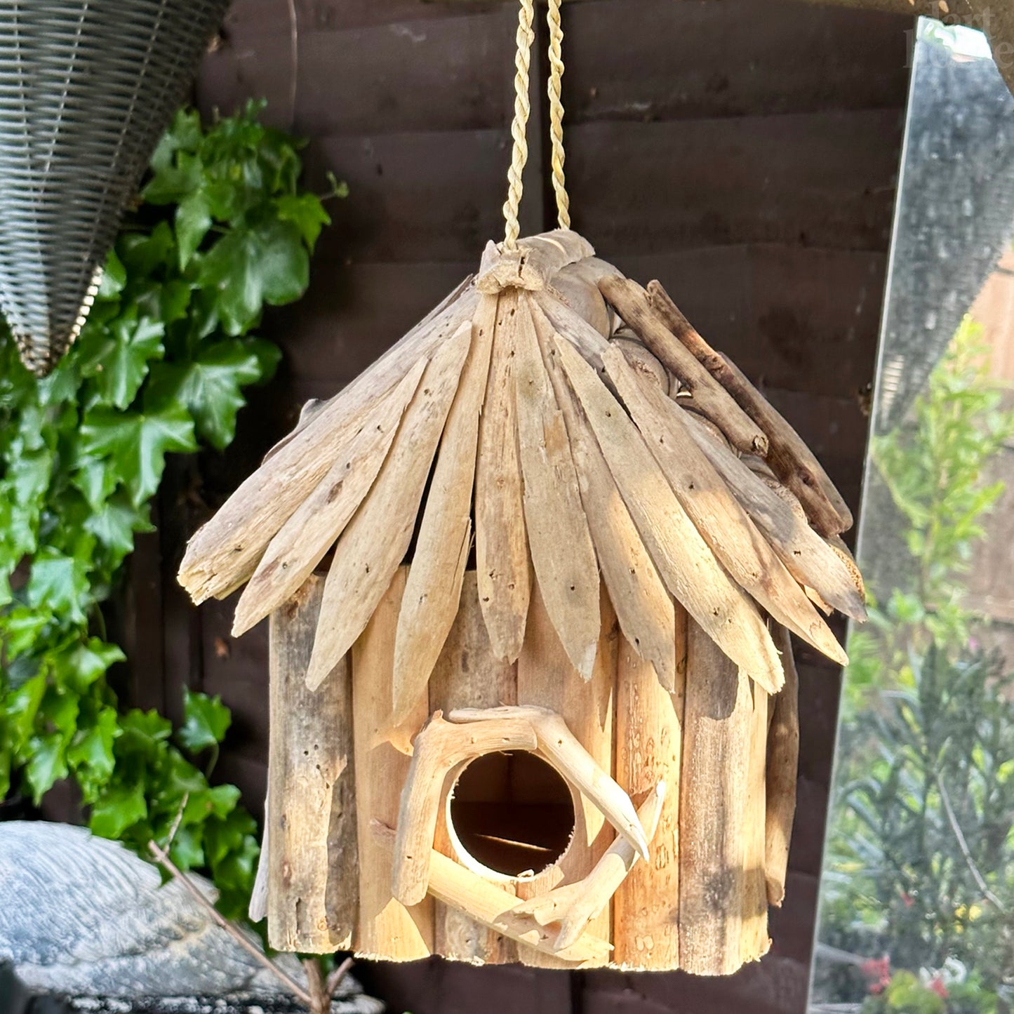 Driftwood Square Bird House