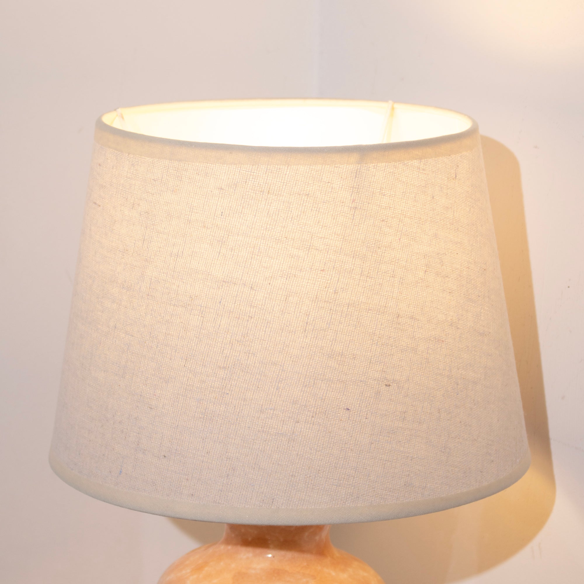Pink Fluted Urn Ceramic Glaze Table Lamp