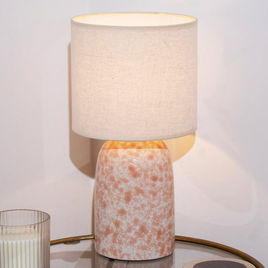 Pink Clouds Ceramic Glaze Table Lamp