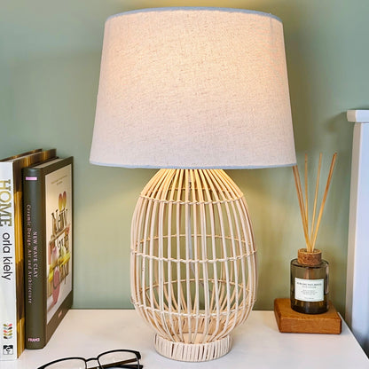 Natural Wicker Table Lamp