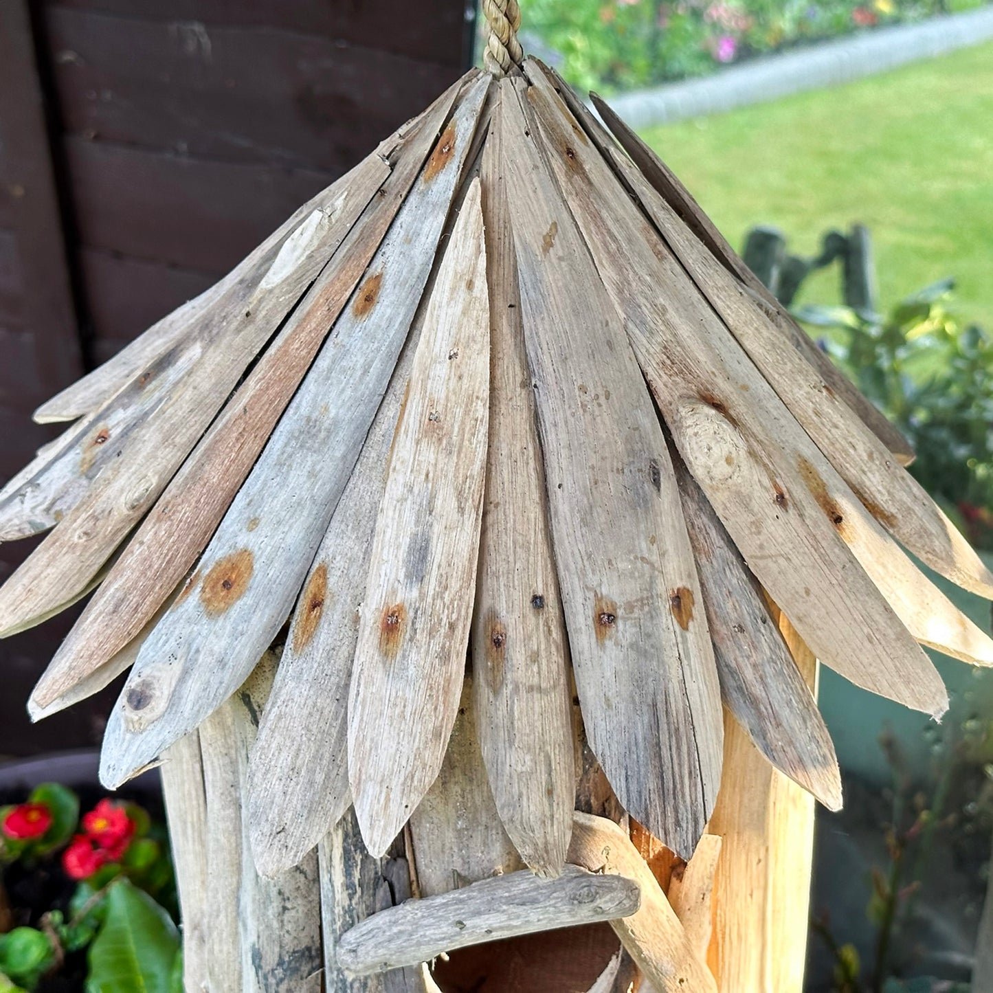 Driftwood Round Bird House