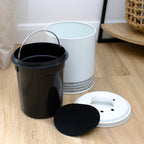 White Monochrome Compost Caddy