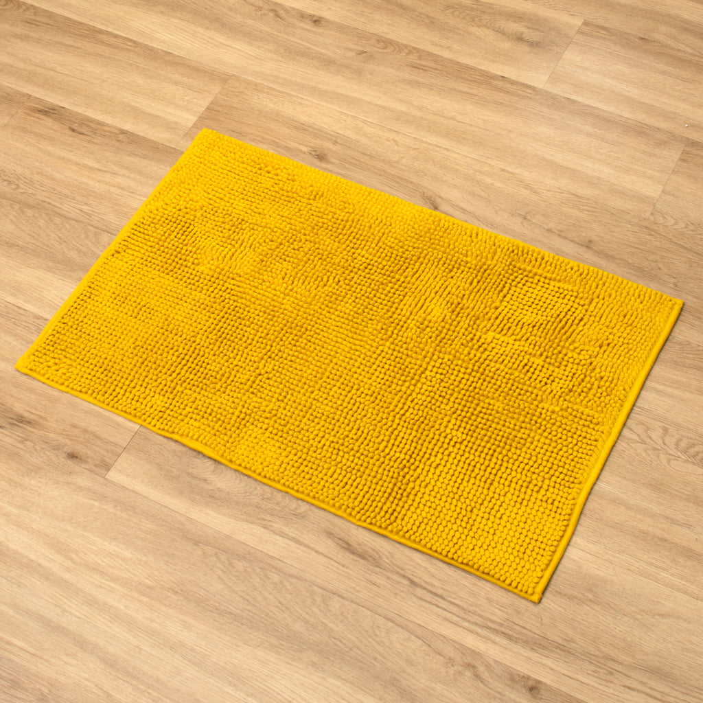 Yellow Mini Bobble Bathroom Mat