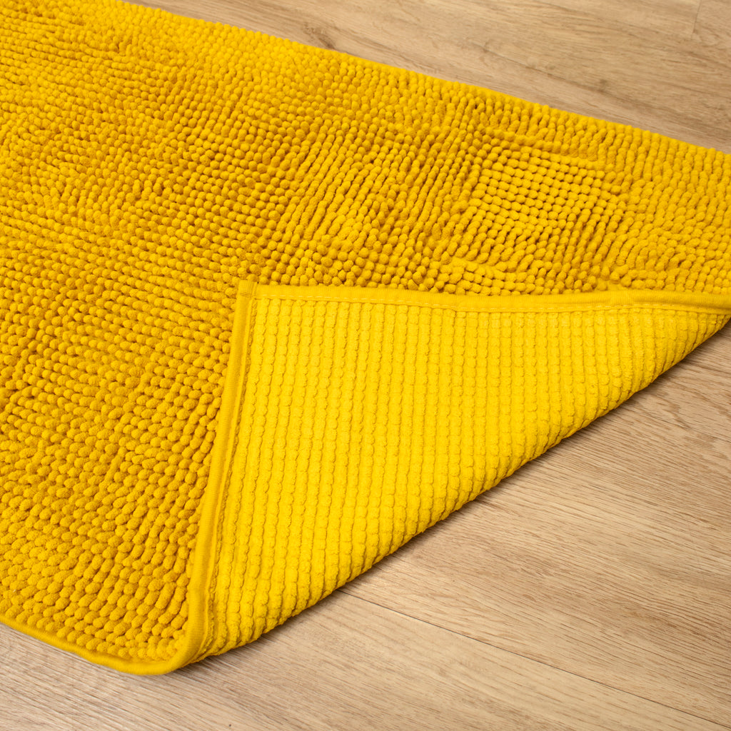 Yellow Mini Bobble Bathroom Mat