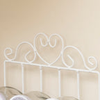 White Heart Lattice 6 Jar Spice Rack