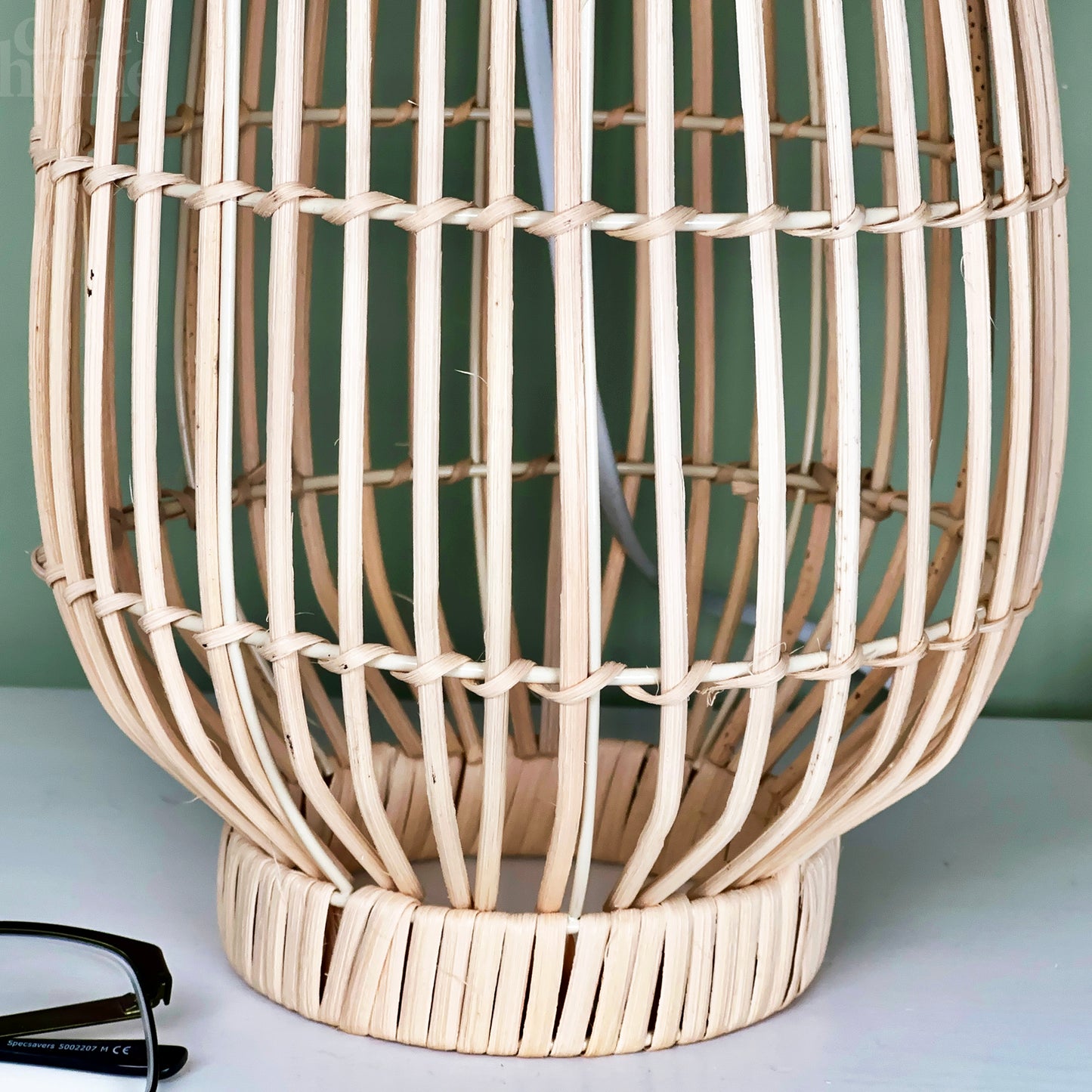 Natural Wicker Table Lamp