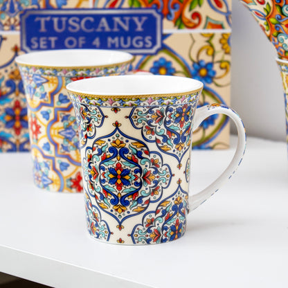 Set Of 4 Tuscany Mugs