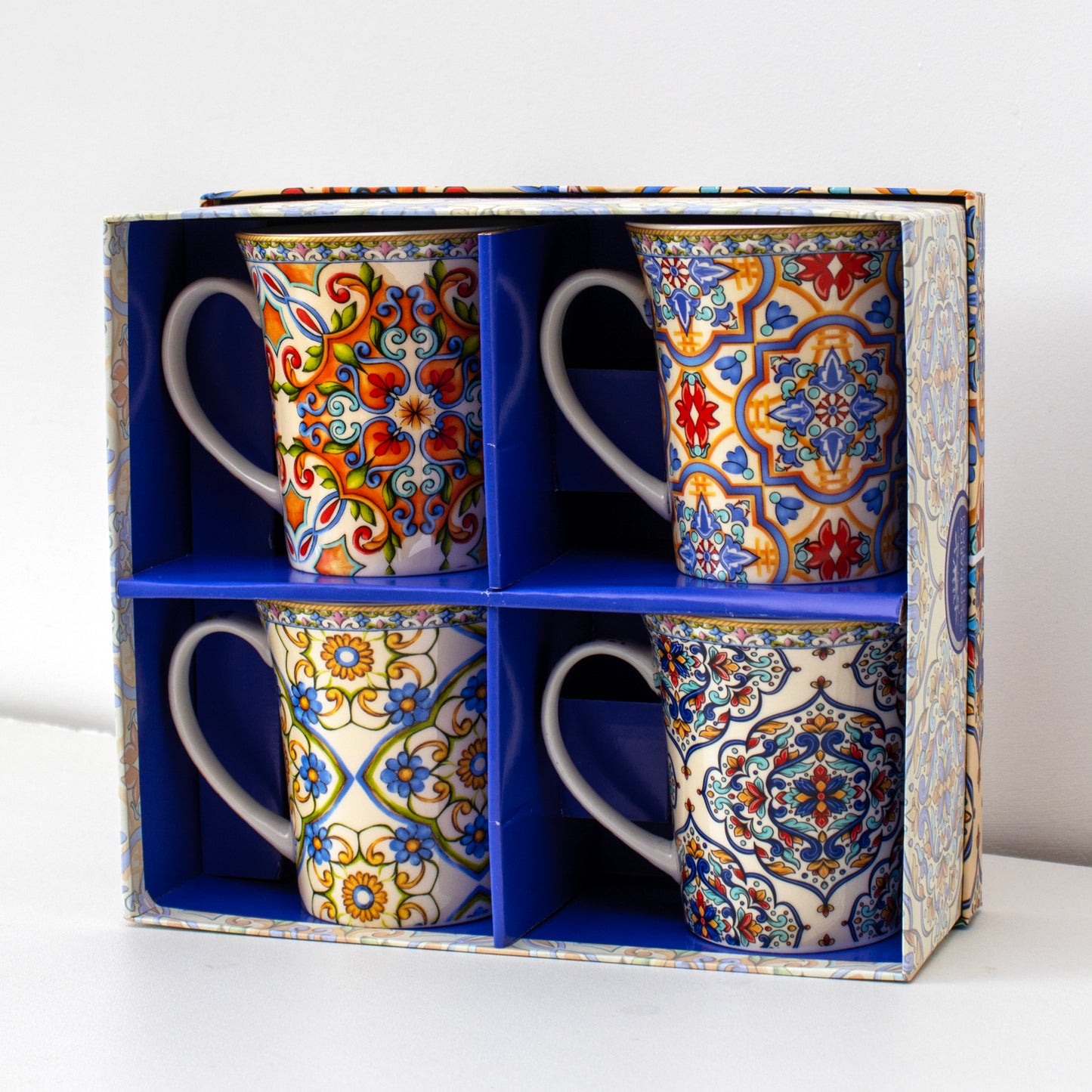 Set Of 4 Tuscany Mugs