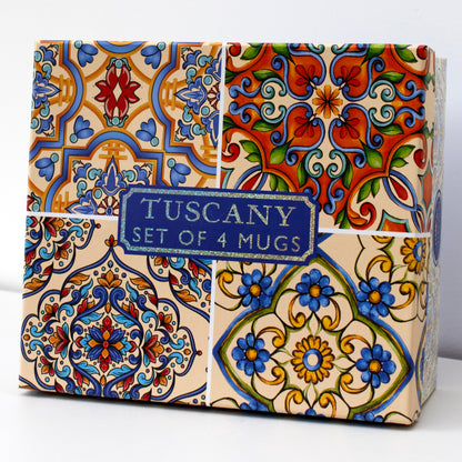 Set Of 4 Tuscany Mugs