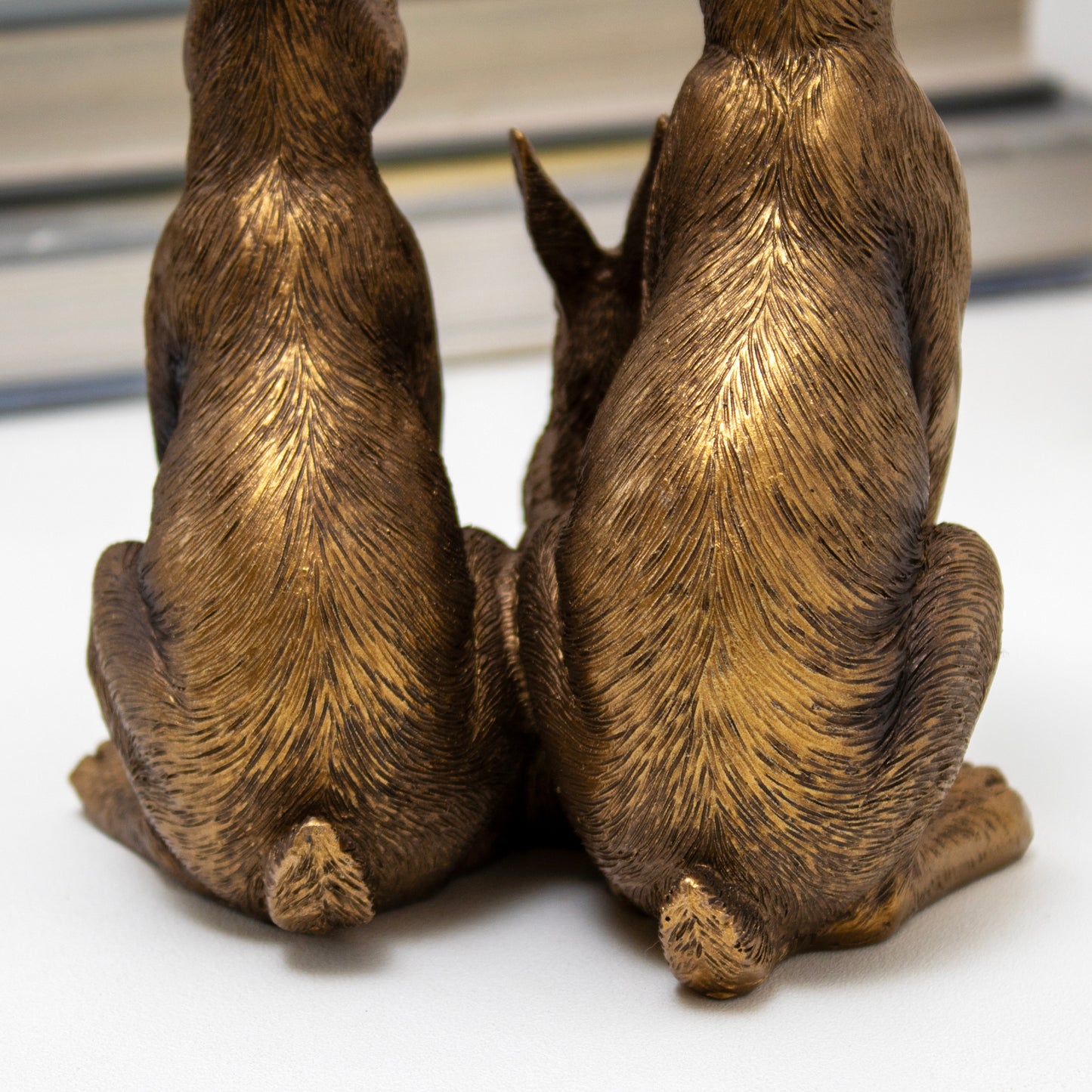 Bronze Hare Family Ornament