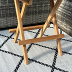 Teak Square Folding Picnic Table