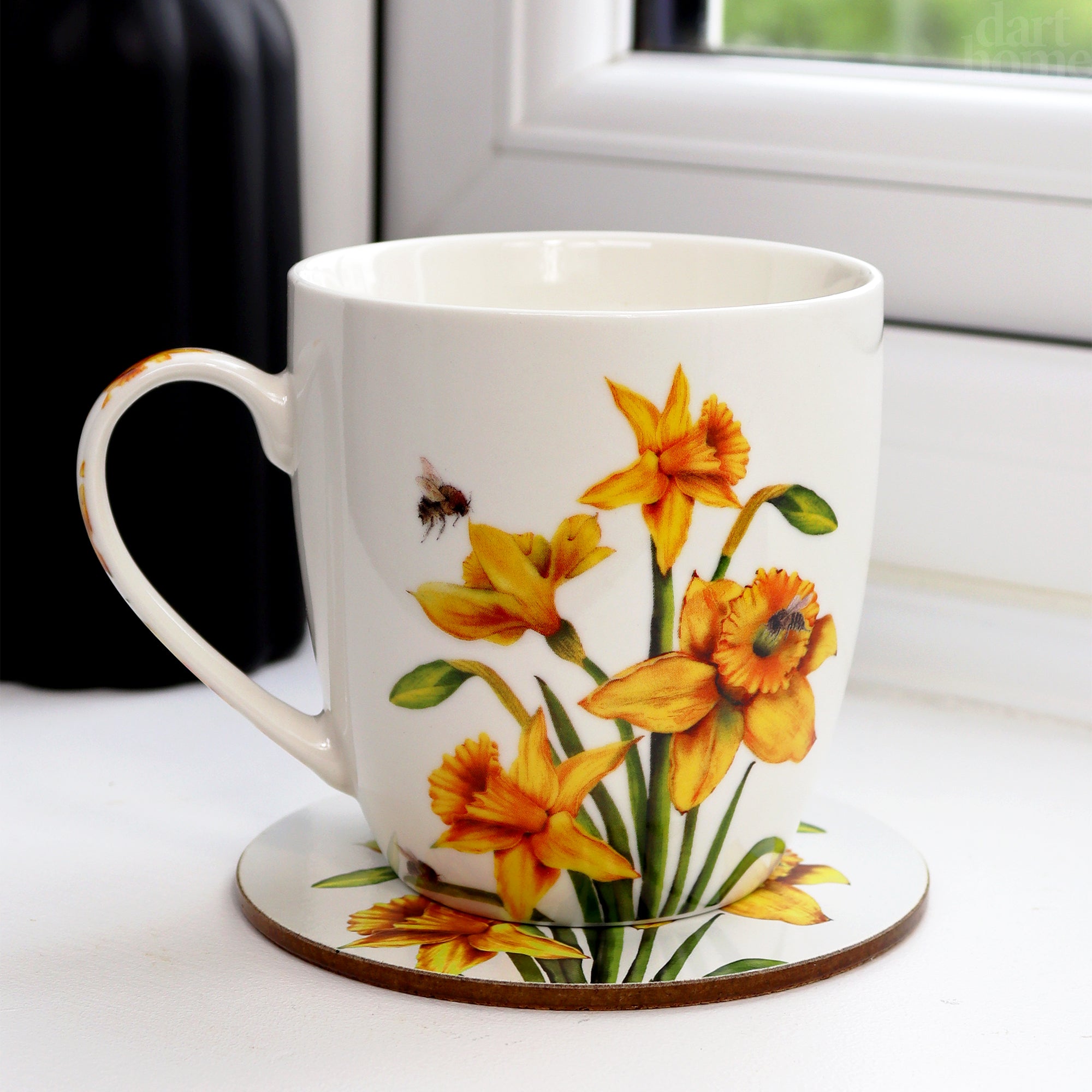 Daffodil Mug Coaster And Tray Set