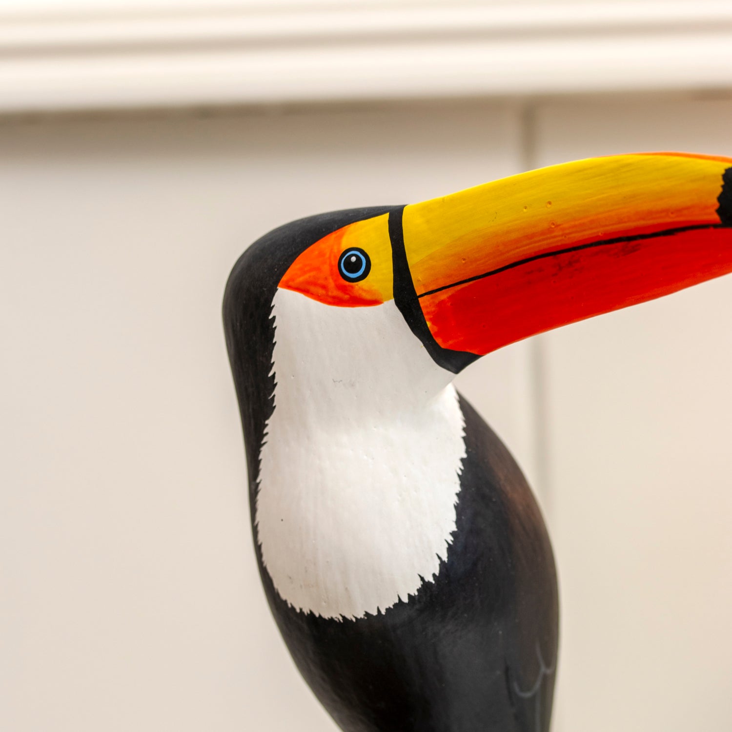 Toucan On Teak Root Perch Sculpture