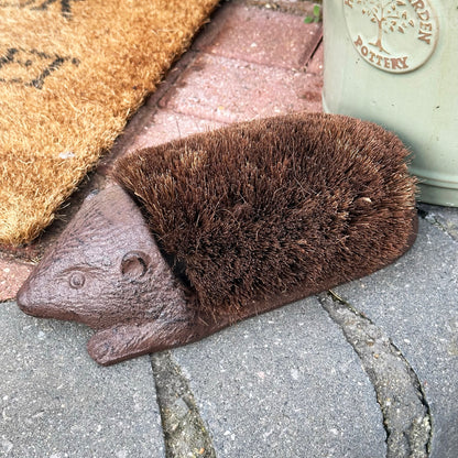 Cast Iron Hedgehog Boot Brush