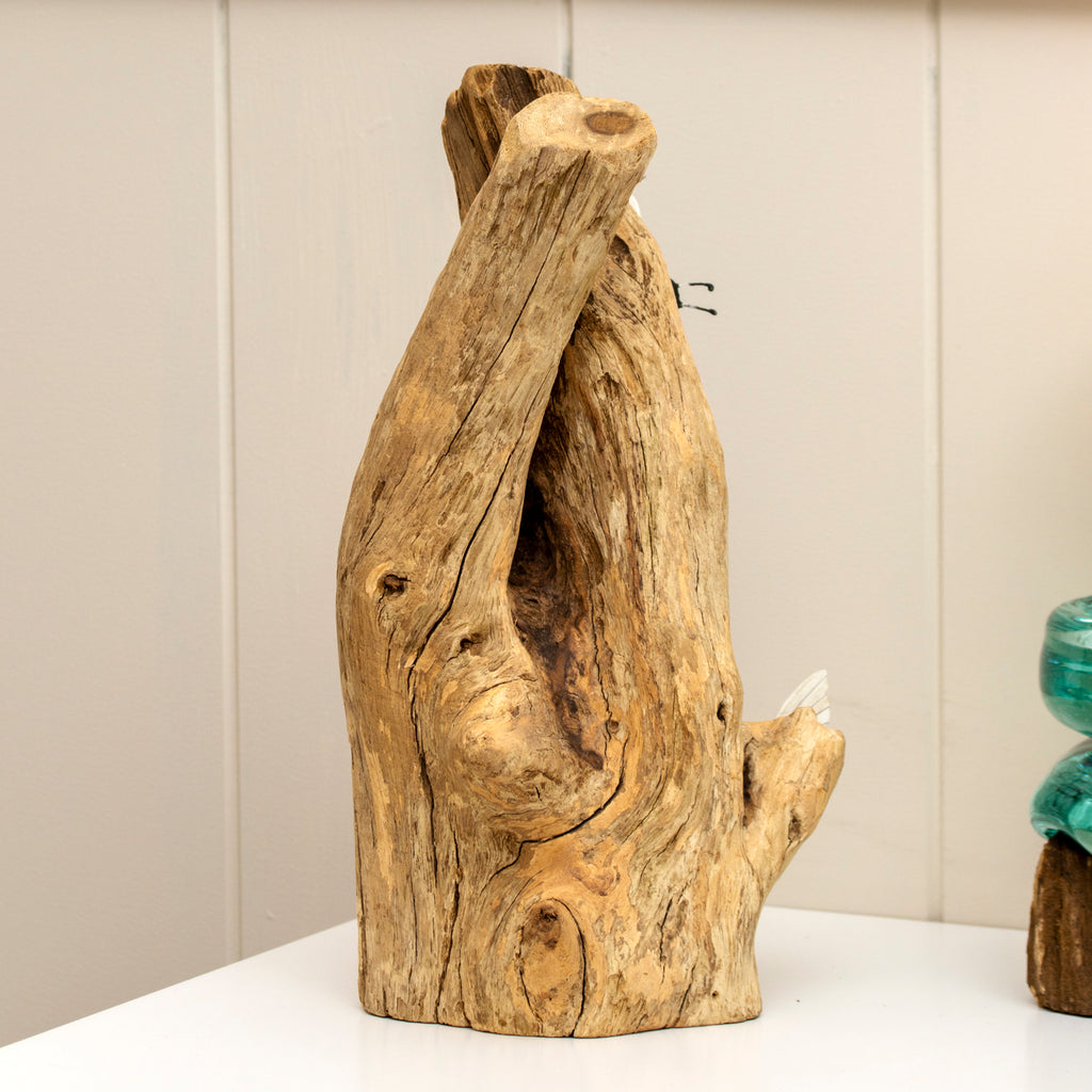 Teak Root Bumblebee Honeycomb Sculpture