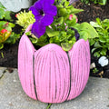 Cement Pink Tulip Plant Pot
