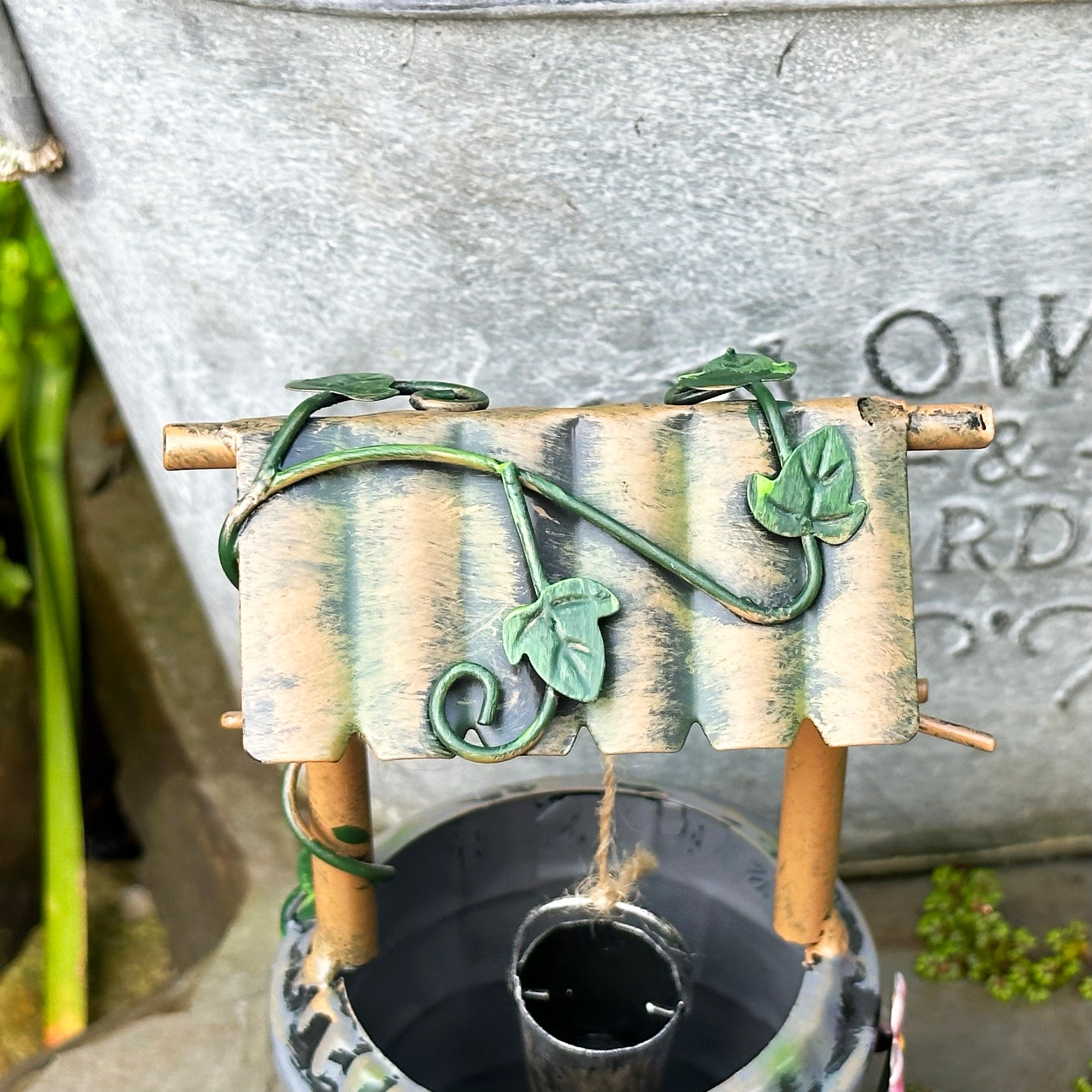 Mini Fairy Garden Wishing Well Ornament