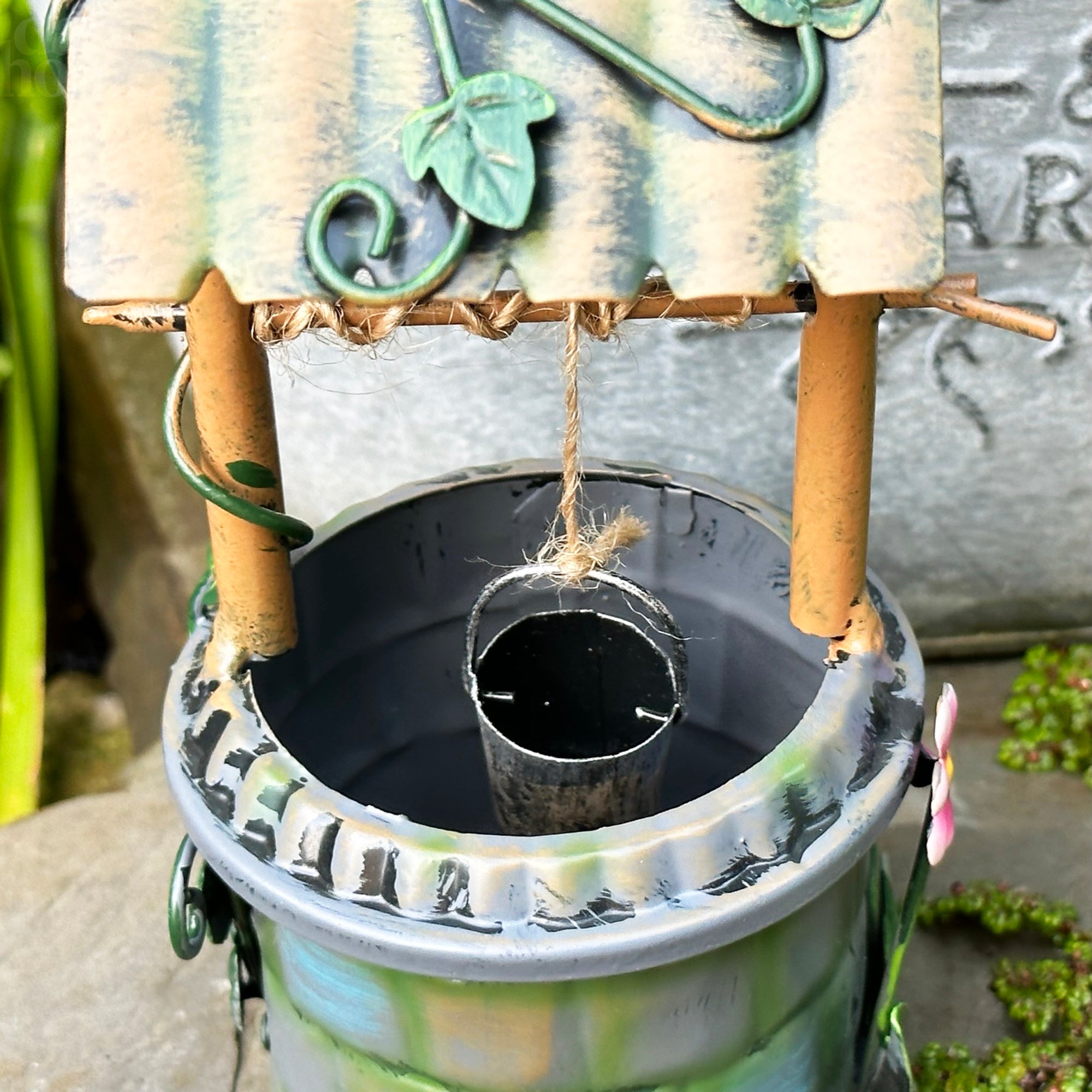 Mini Fairy Garden Wishing Well Ornament