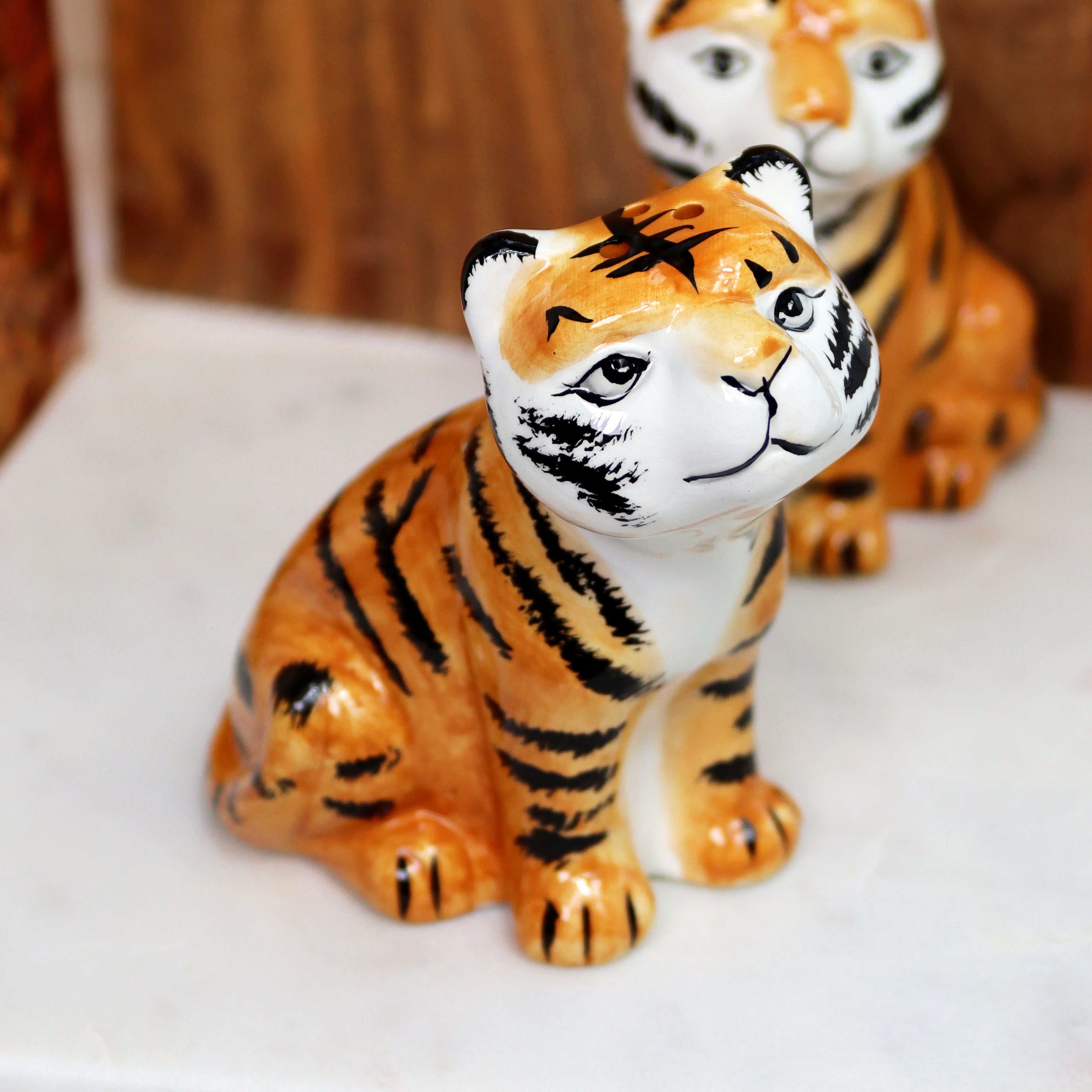Tiger Salt And Pepper Pots