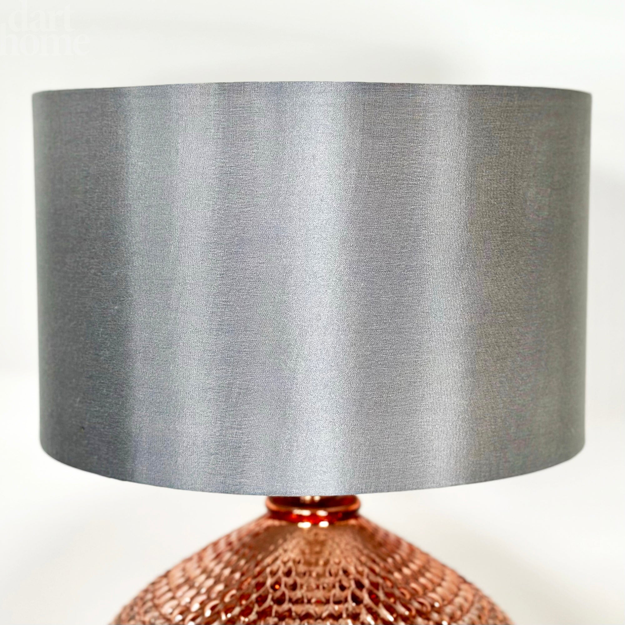 Copper Diamond Mercury Glass Lamp